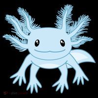 Cute Blue Axolotl Kawaii Aesthetic Axolotls T-Shirt thumb 7