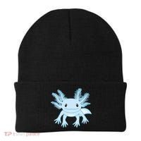 Cute Blue Axolotl Kawaii Aesthetic Axolotls Beanie thumb 0