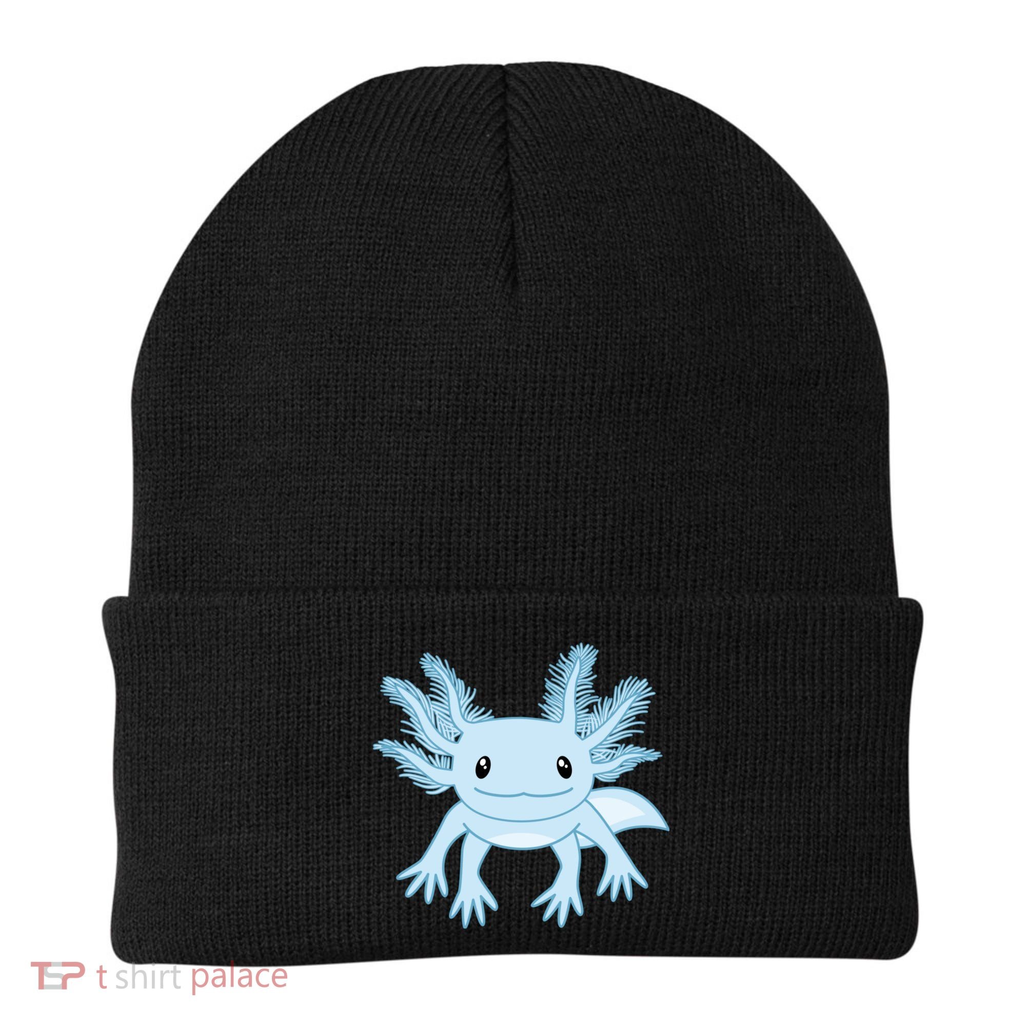 Cute Blue Axolotl Kawaii Aesthetic Axolotls Beanie