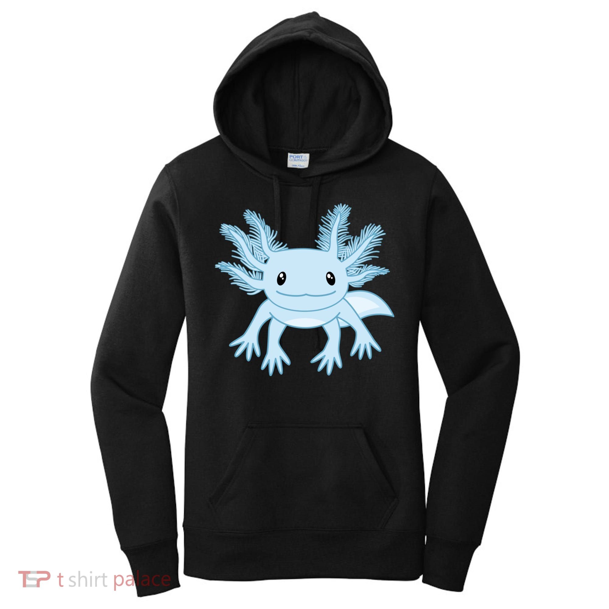 Cute Blue Axolotl Kawaii Aesthetic Axolotls Women's Hoodie