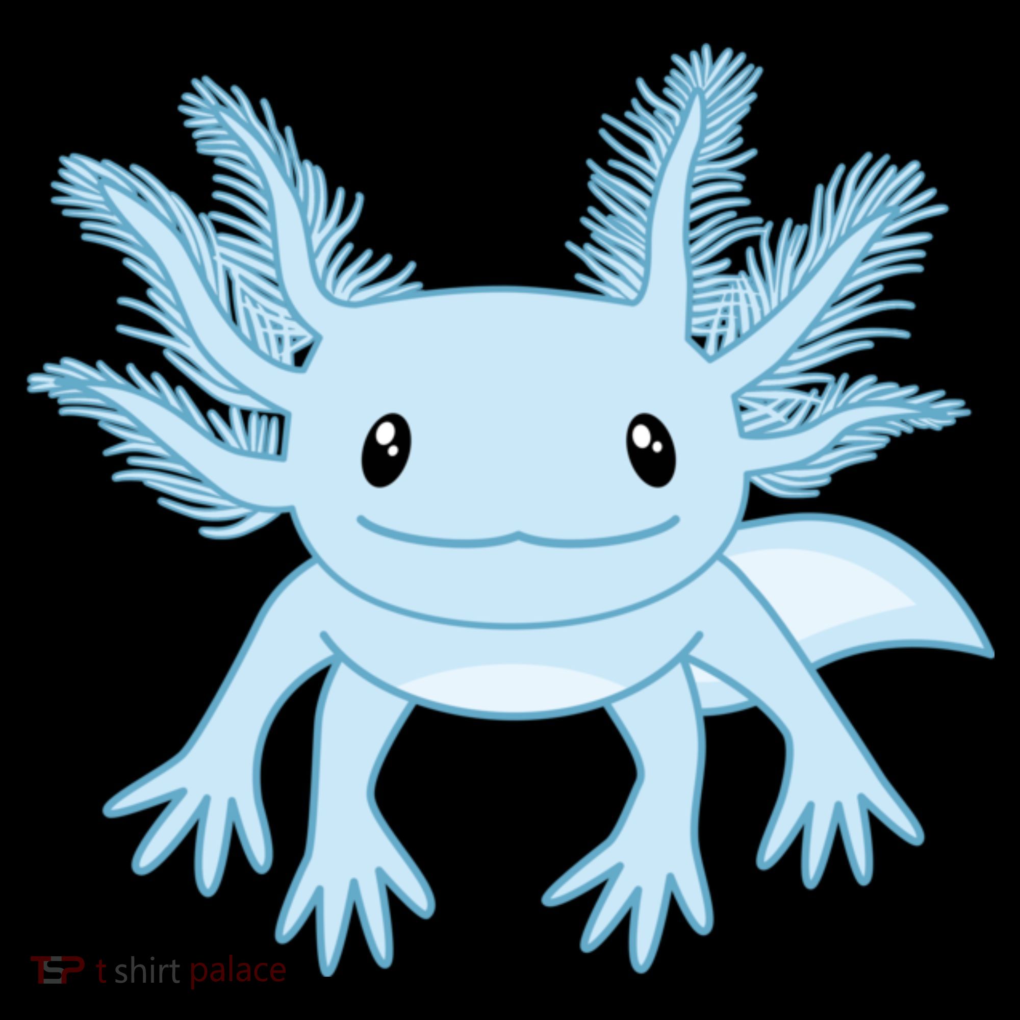 Cute Blue Axolotl Kawaii Aesthetic Axolotls Women's Hoodie