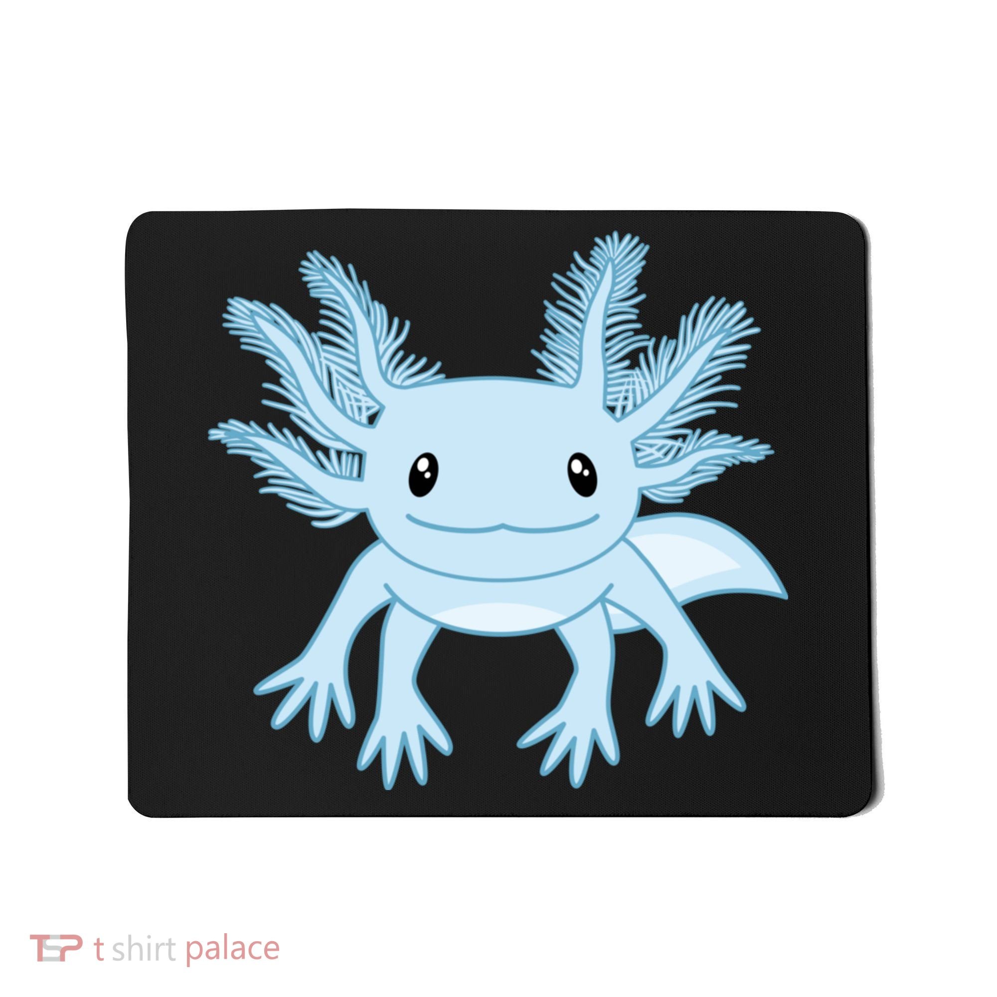 Cute Blue Axolotl Kawaii Aesthetic Axolotls Mousepad