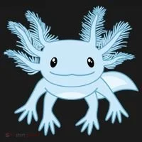 Cute Blue Axolotl Kawaii Aesthetic Axolotls Tank Top thumb 6