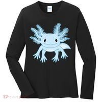 Cute Blue Axolotl Kawaii Aesthetic Axolotls Women's Long Sleeve Shirt thumb 0
