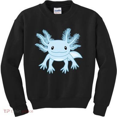 Cute Blue Axolotl Kawaii Aesthetic Axolotls Kids Sweatshirt