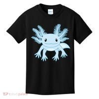 Cute Blue Axolotl Kawaii Aesthetic Axolotls Kids T-Shirt thumb 0