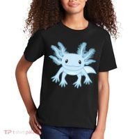 Cute Blue Axolotl Kawaii Aesthetic Axolotls Kids T-Shirt thumb 2