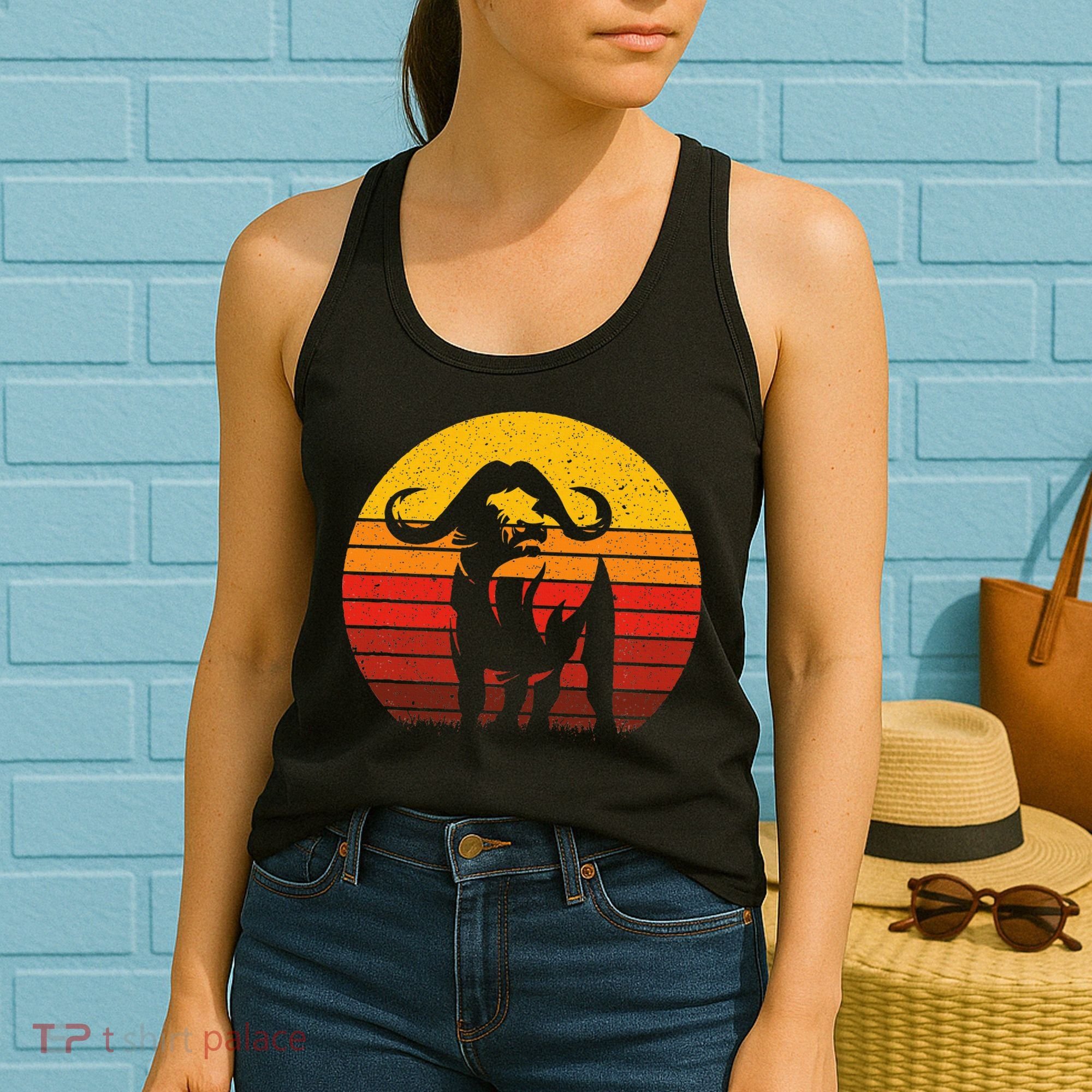 Cape Buffalo Africa Safari Animal Buffalo Women's Tank Top