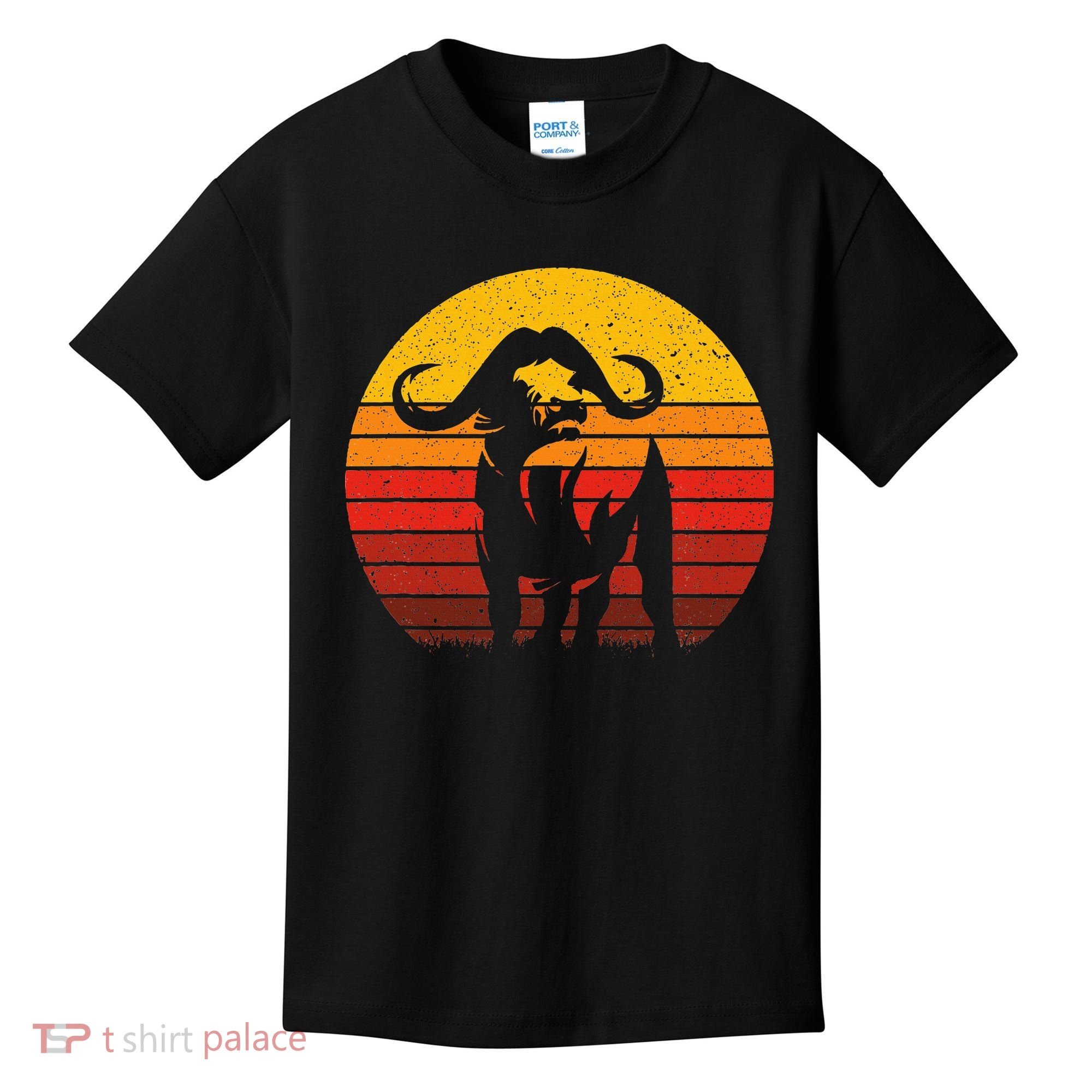Cape Buffalo Africa Safari Animal Buffalo Kids T-Shirt