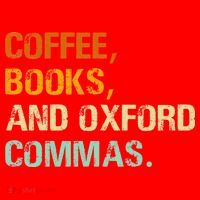 Coffee Books And Oxford Commas Funny Reading Bookworm Book Santa Hat thumb 1