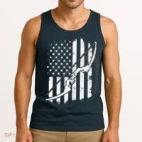 Camo Bowhunting - Archery Lover Archer Bowman Tank Top thumb 3