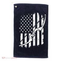 Camo Bowhunting - Archery Lover Archer Bowman Golf Towel thumb 0