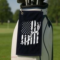 Camo Bowhunting - Archery Lover Archer Bowman Golf Towel thumb 2