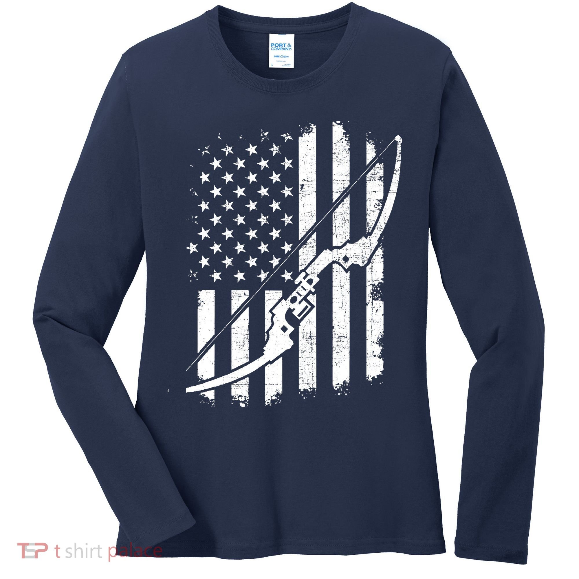 Camo Bowhunting - Archery Lover Archer Bowman Women's Long Sleeve Shirt