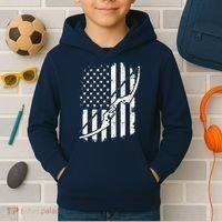 Camo Bowhunting - Archery Lover Archer Bowman Kids Hoodie thumb 2