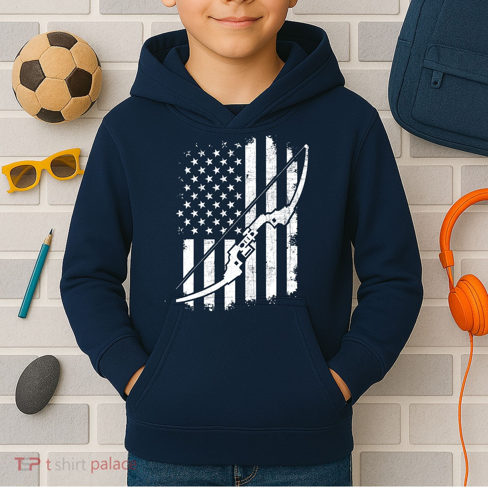 Camo Bowhunting - Archery Lover Archer Bowman Kids Hoodie