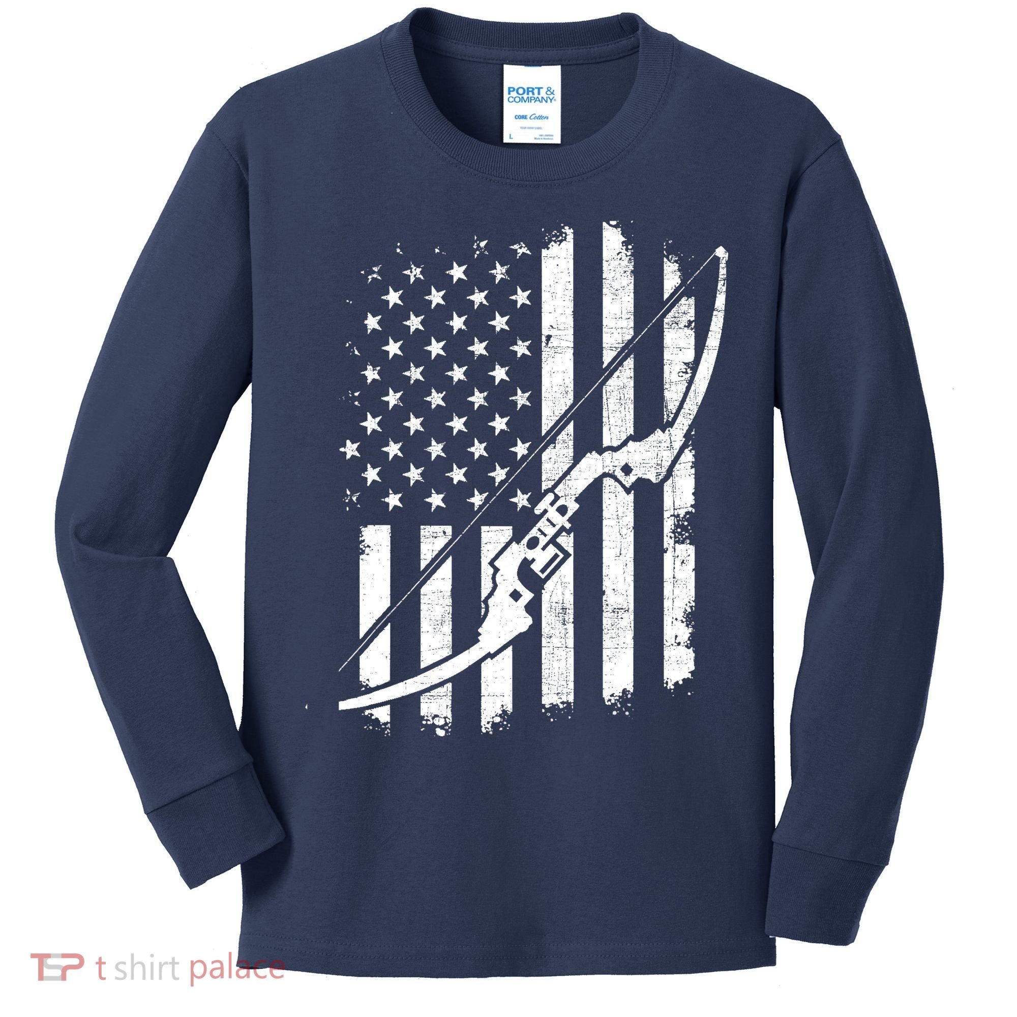 Camo Bowhunting - Archery Lover Archer Bowman Kids Long Sleeve Shirt
