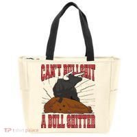 Can't Bullshit A Bull Shitter Funny Tote Bag thumb 0