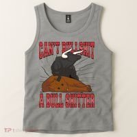 Can't Bullshit A Bull Shitter Funny Tank Top thumb 2