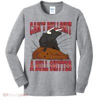 Can't Bullshit A Bull Shitter Funny Kids Long Sleeve Shirt thumb 0