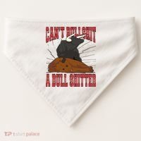 Can't Bullshit A Bull Shitter Funny USA-Made Doggie Bandana thumb 0