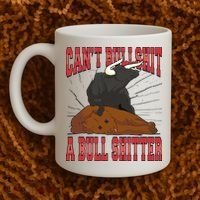 Can't Bullshit A Bull Shitter Funny Coffee Mug thumb 2