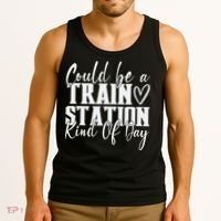 Could Be A Train Station Kinda Day Tank Top thumb 3