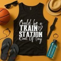 Could Be A Train Station Kinda Day Tank Top thumb 4