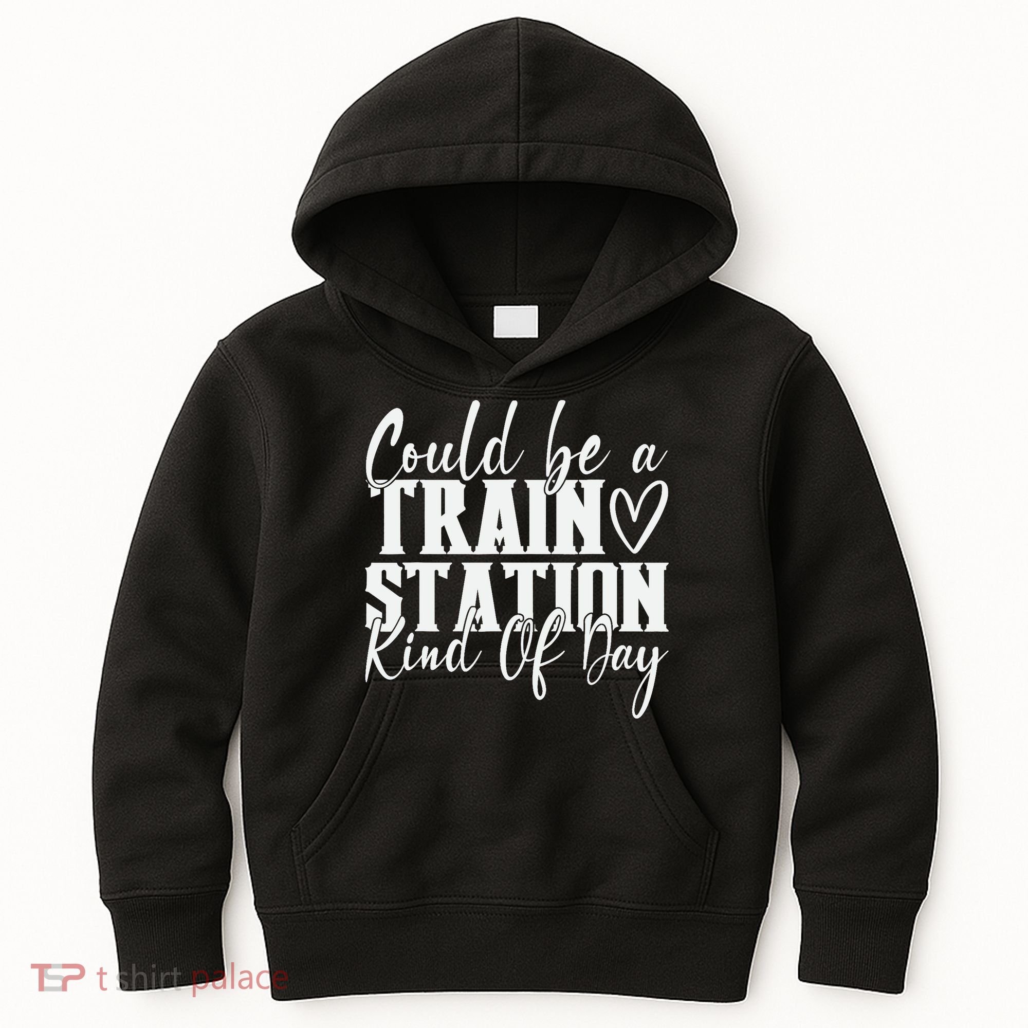 Could Be A Train Station Kinda Day Kids Hoodie