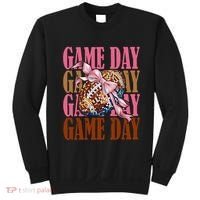 Coquette Bow American Football Game Day Thanksgiving Autumn Sweatshirt thumb 0
