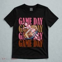 Coquette Bow American Football Game Day Thanksgiving Autumn T-Shirt thumb 5