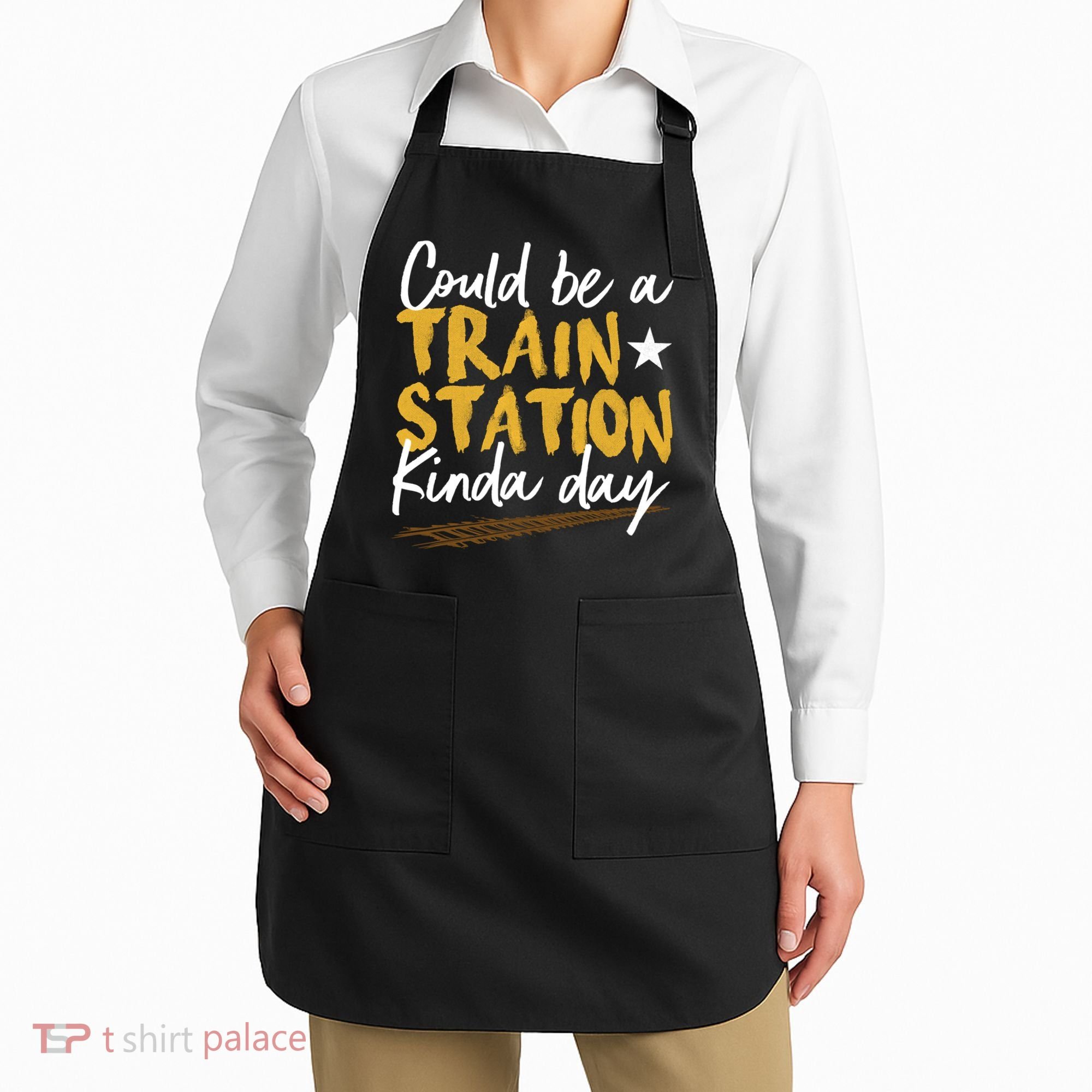 Could Be A Train Station Kind Of Day Apron