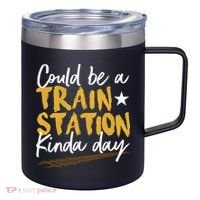 Could Be A Train Station Kind Of Day 12oz Stainless Steel Coffee Mug thumb 0