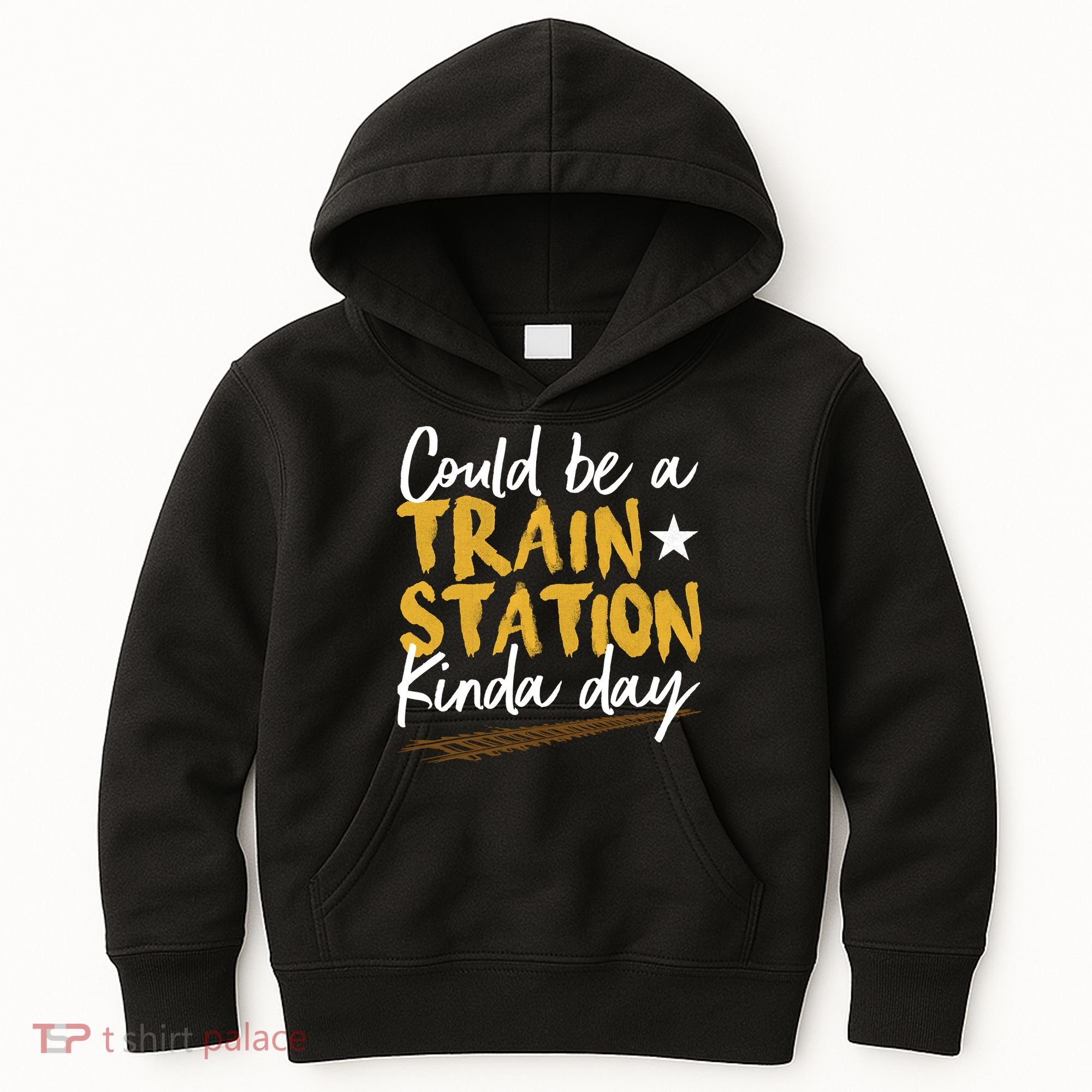Could Be A Train Station Kind Of Day Kids Hoodie