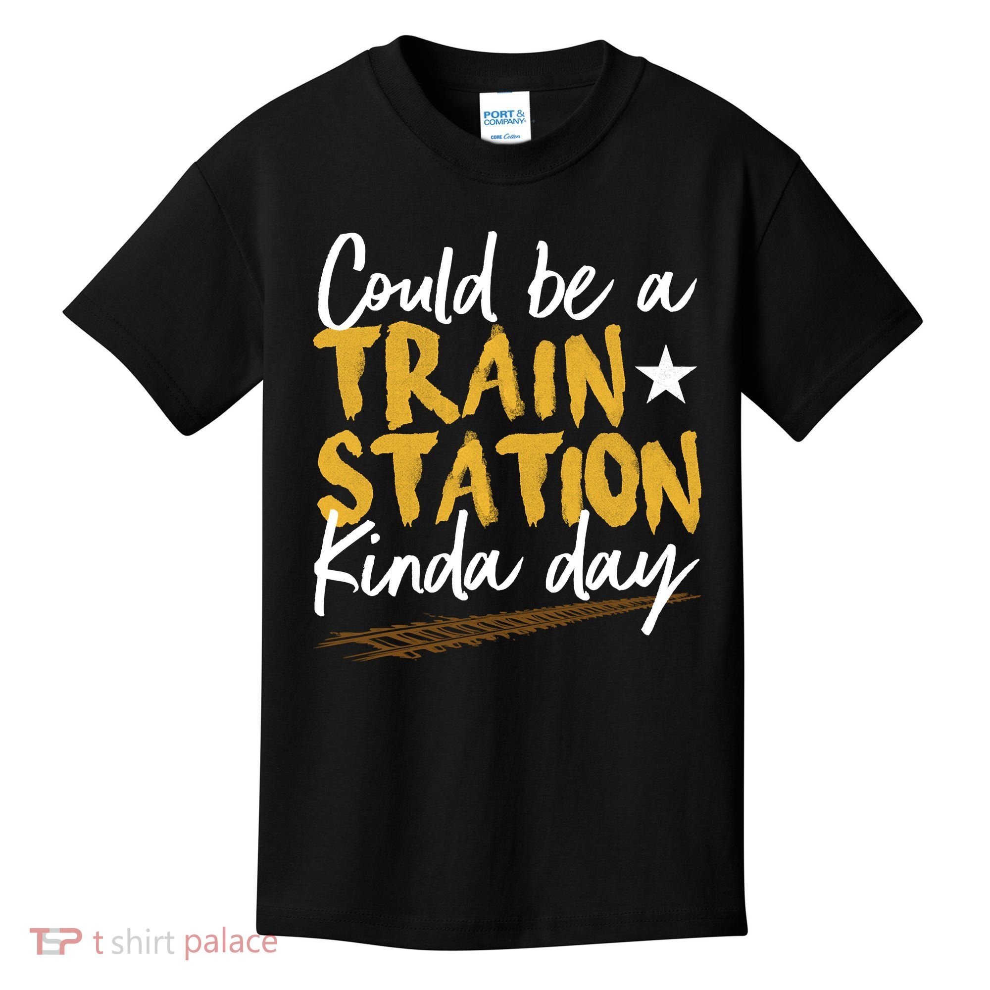 Could Be A Train Station Kind Of Day Kids T-Shirt