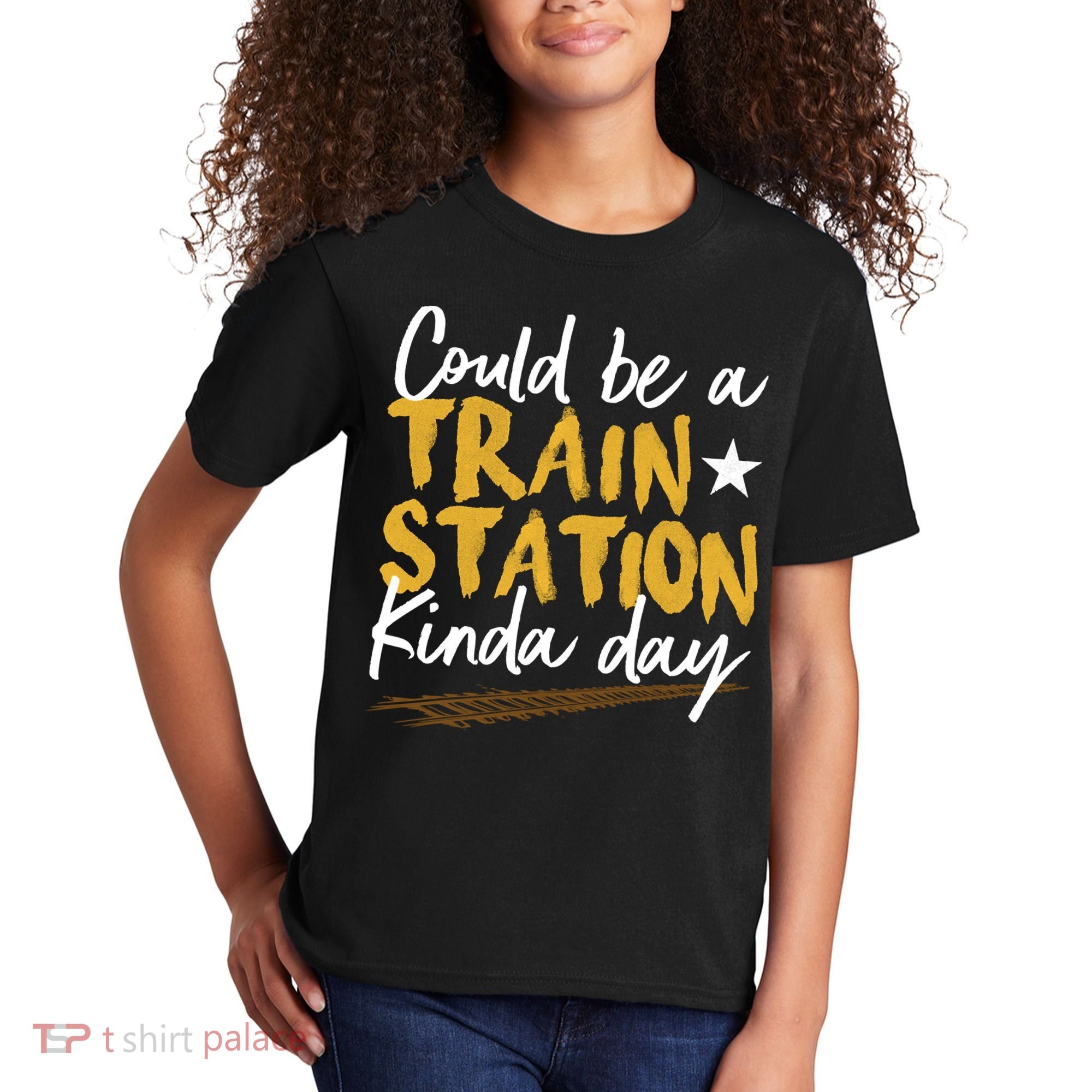 Could Be A Train Station Kind Of Day Kids T-Shirt