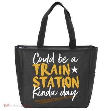 Could Be A Train Station Kind Of Day Tote Bag