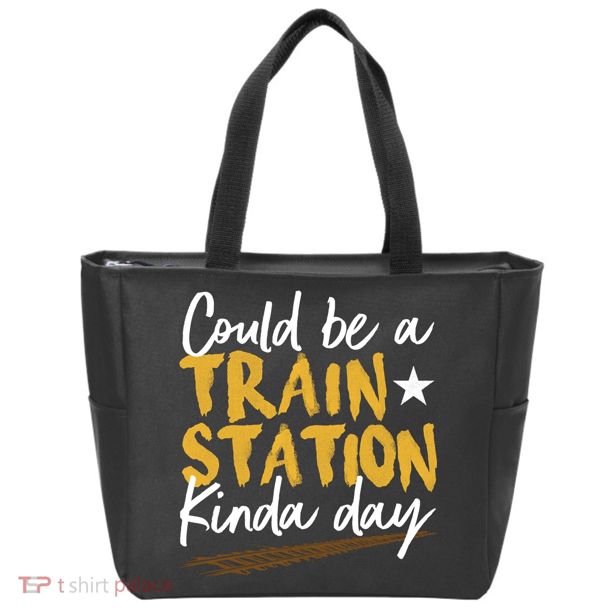Could Be A Train Station Kind Of Day Tote Bag