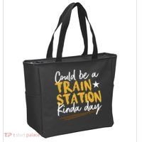 Could Be A Train Station Kind Of Day Tote Bag thumb 2