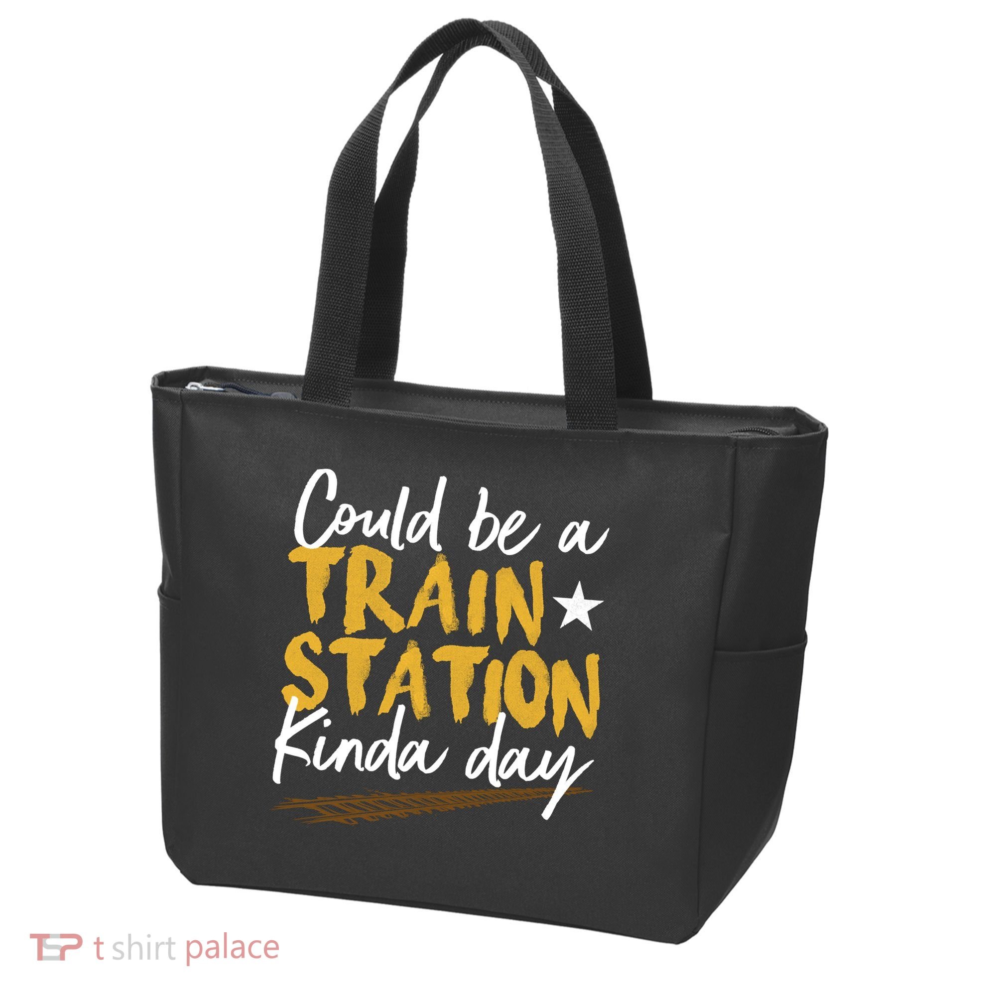 Could Be A Train Station Kind Of Day Tote Bag