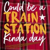 Could Be A Train Station Kind Of Day Women's Flannel Plaid Pajama Pants thumb 2