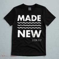 Christian Baptism Adult Christian Bible Verse Made New T-Shirt thumb 5