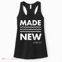 Christian Baptism Adult Christian Bible Verse Made New Women's Tank Top thumb 0