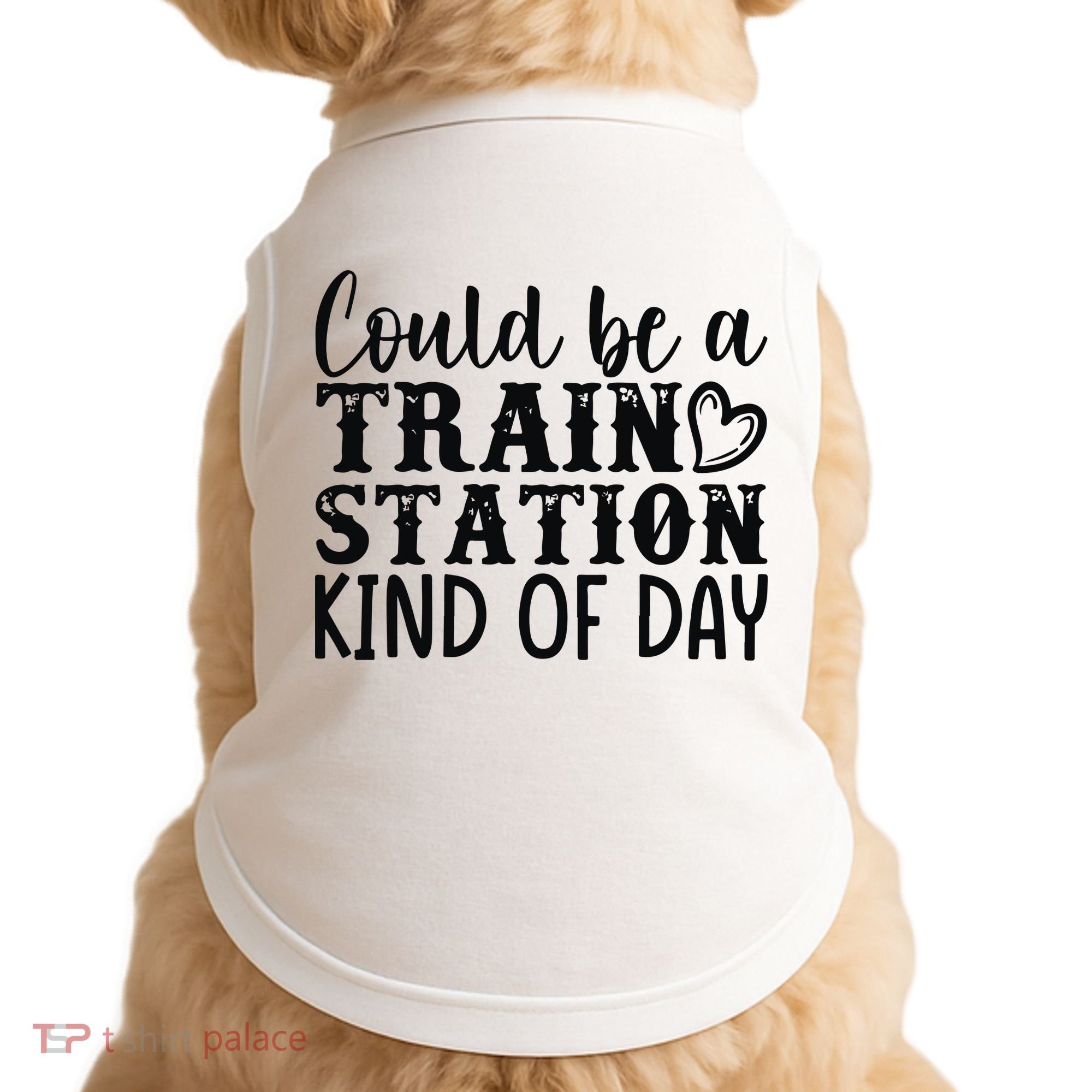 Could Be A Train Station Kind Of Day Doggie Tank