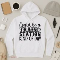 Could Be A Train Station Kind Of Day Hoodie thumb 3