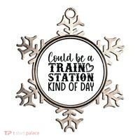 Could Be A Train Station Kind Of Day Ornament thumb 0