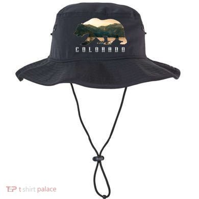 Colorado Bear And Rocky Mountain National Park Image Souvenir Gift Bucket Hat