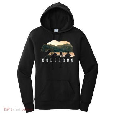 Colorado Bear And Rocky Mountain National Park Image Souvenir Gift Women's Hoodie