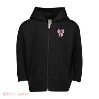 Coquette Bow Administrative Assistant Admin Laptop Girl Toddler Zip Fleece Hoodie thumb 0