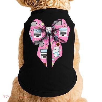 Coquette Bow Administrative Assistant Admin Laptop Girl Doggie Tank